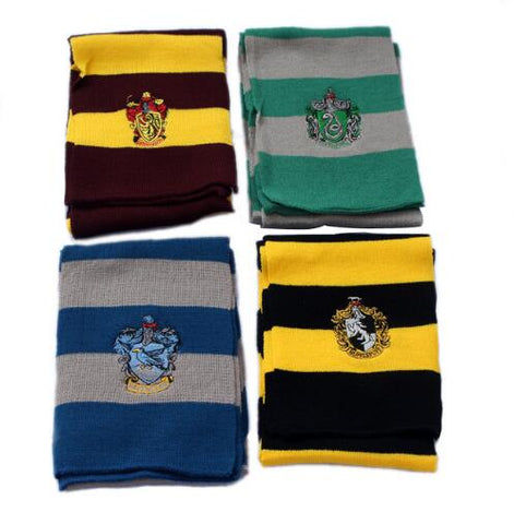 Gryffindor Hufflepuff Slytherin Knit Scarves