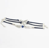 Peace Dove Owl Wing Charm Bracelet