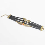 Peace Dove Owl Wing Charm Bracelet