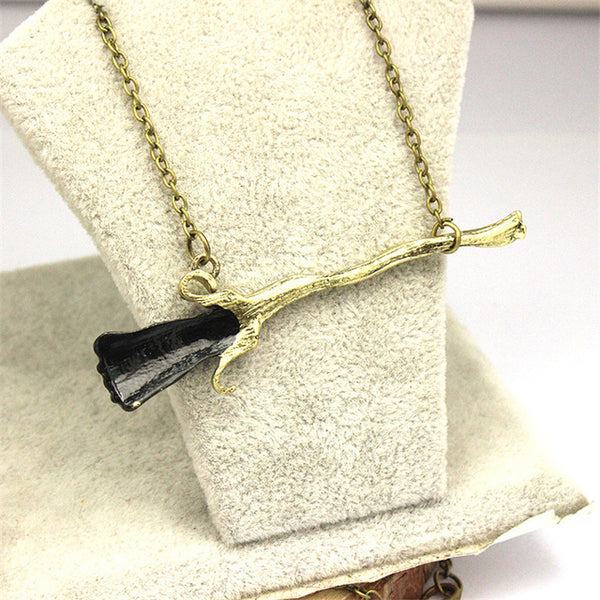 Deathly Hallows Nimbus Broomstick Chain Necklace